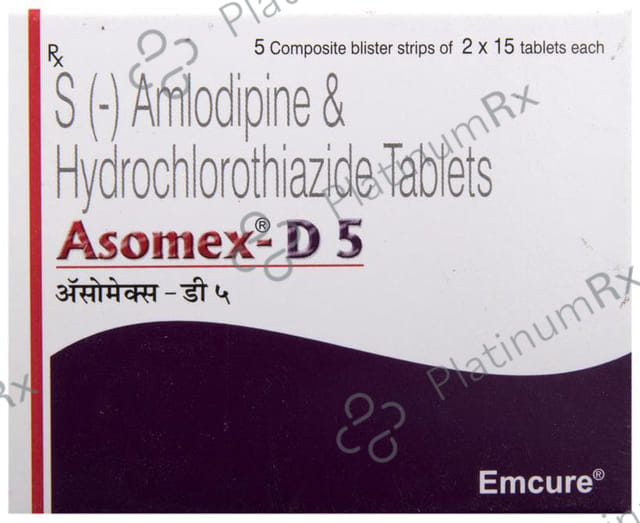 Asomex D 5/12.5mg Tablet 15s