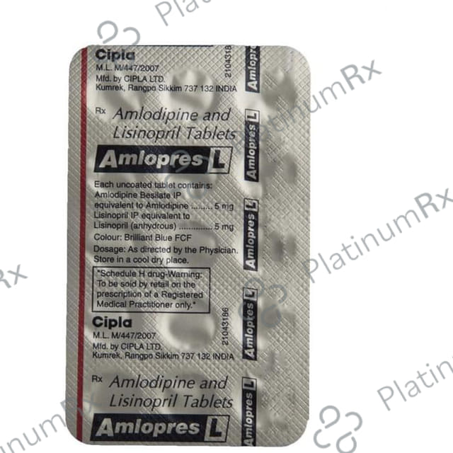 Amlopres L 5/5mg Tablet 15s