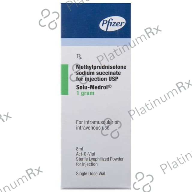 Solu Medrol 1gm Injection 8ml
