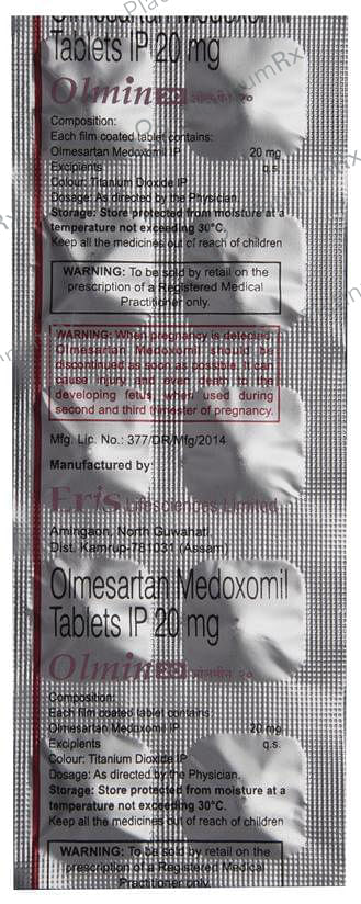 Olmin 20mg Tablet 10s
