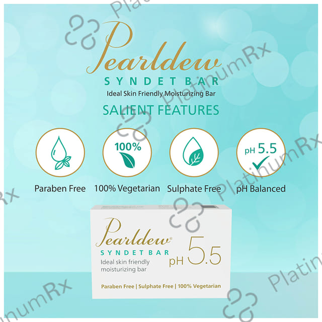 Pearldew PH 5.5 Syndet Bar 75gm