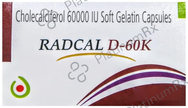 Radcal D 60K Soft Gelatin Capsule 4s
