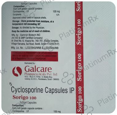 Sorigo 100mg Capsule 6s
