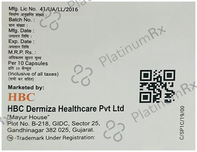 Sporamiz 100mg Capsule 10 Capsule