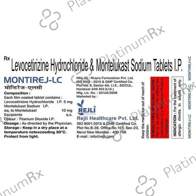 Montirej LC 5/10mg Tablet 10s