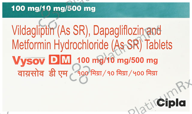 Vysov DM 10mg/1000mg/100mg Tablet
