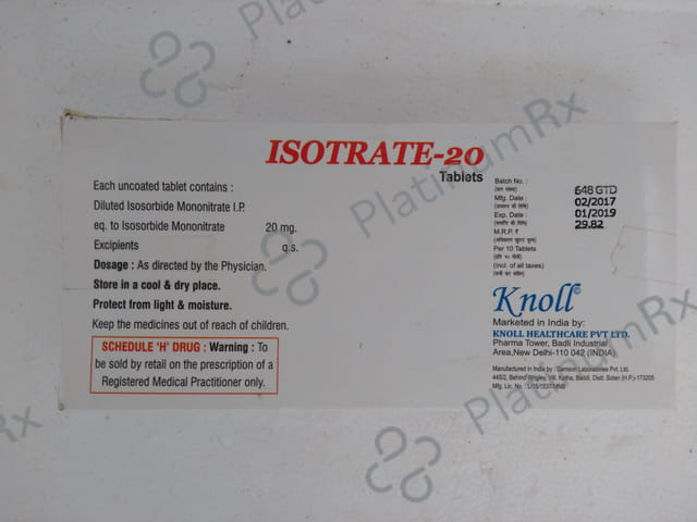 Isotrate 20 Tablet