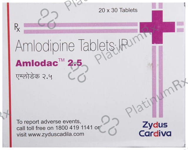 Amlodac 2.5mg Tablet 30s