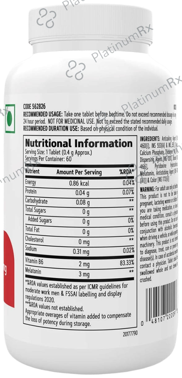 GNC Melatonin 3mg Timed-Release Tablet