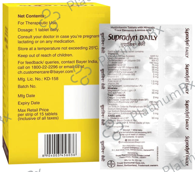 Supradyn Daily Multivitamin With Minerals Tablet 15s