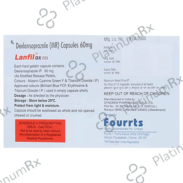 Lanfil DX 60mg Capsule MR 10s