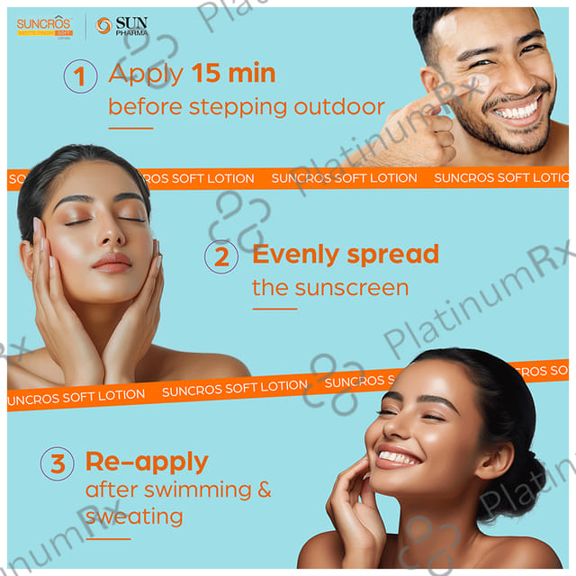 Suncros Matte Finish Soft SPF 50+ PA+++ Lotion 60ml