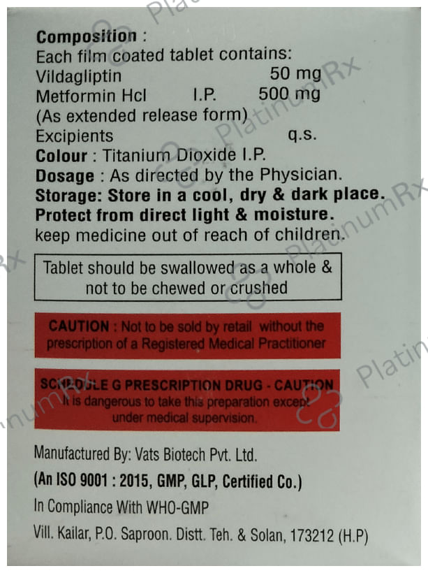 Ripaglip M 50/500 Tablet ER