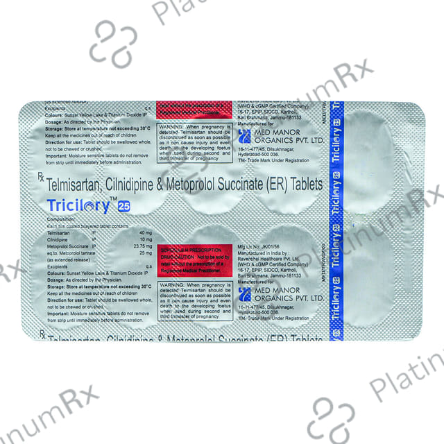 Tricilory 50/10/40mg Tablet 10s