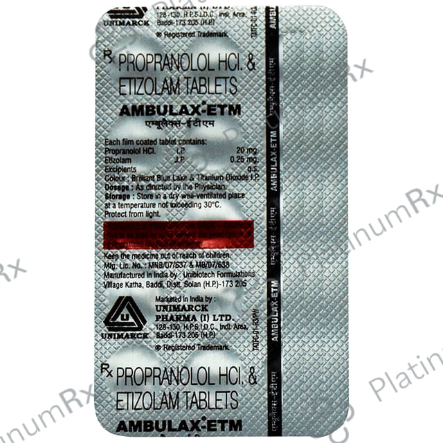 Ambulax ETM Tablet