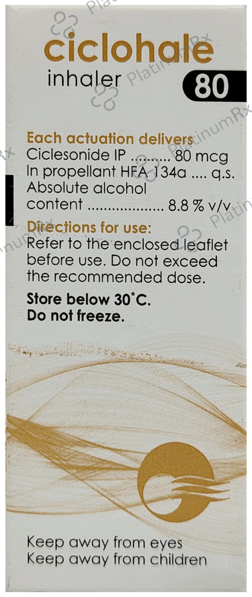 Ciclohale 80mcg Inhaler 120MDI
