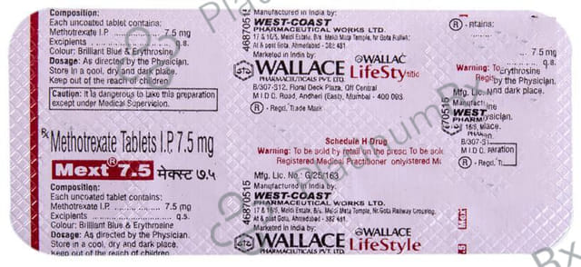 Mext 7.5mg Tablet 10s