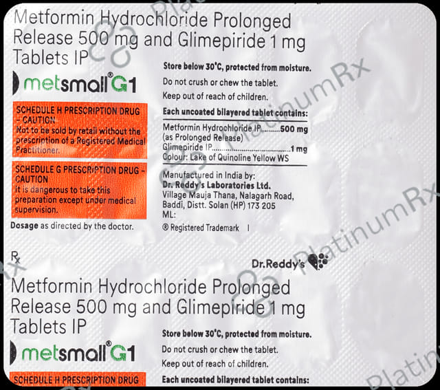 Metsmall G 1/500mg Tablet 15s