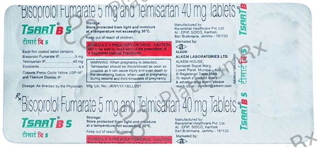 Tsart B 5/40mg Tablet 10s