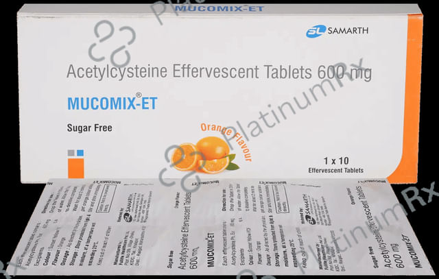 Mucomix ET Effervescent Tablet Orange Sugar Free