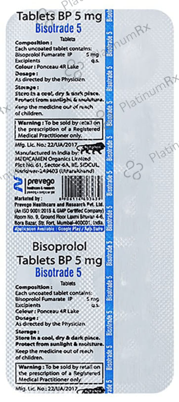 Bisotrade 5mg Tablet 10s