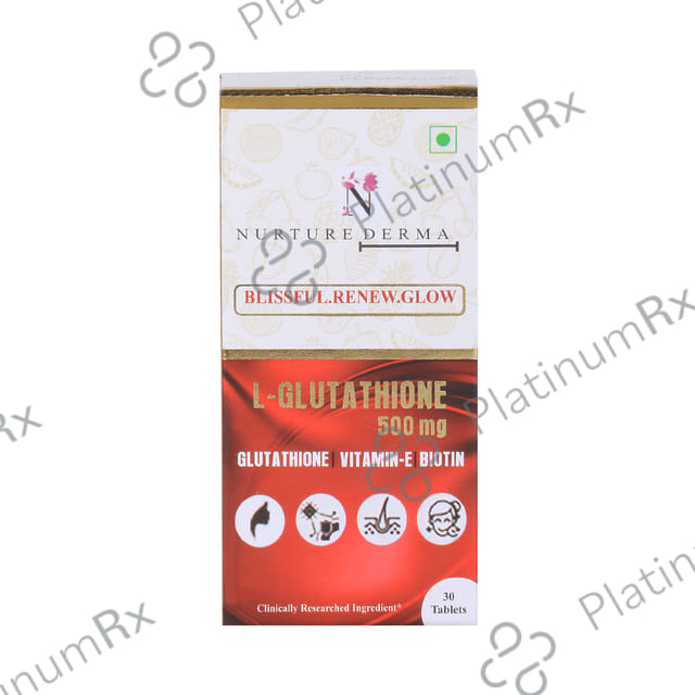 Nurture Derma L Glutathione 500mg Tablet 30s