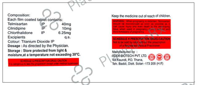 Telcend Trio 10/40/6.25mg Tablet 10s