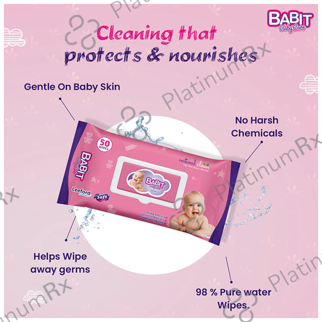 Babit Baby Care Wipes 50 wipes