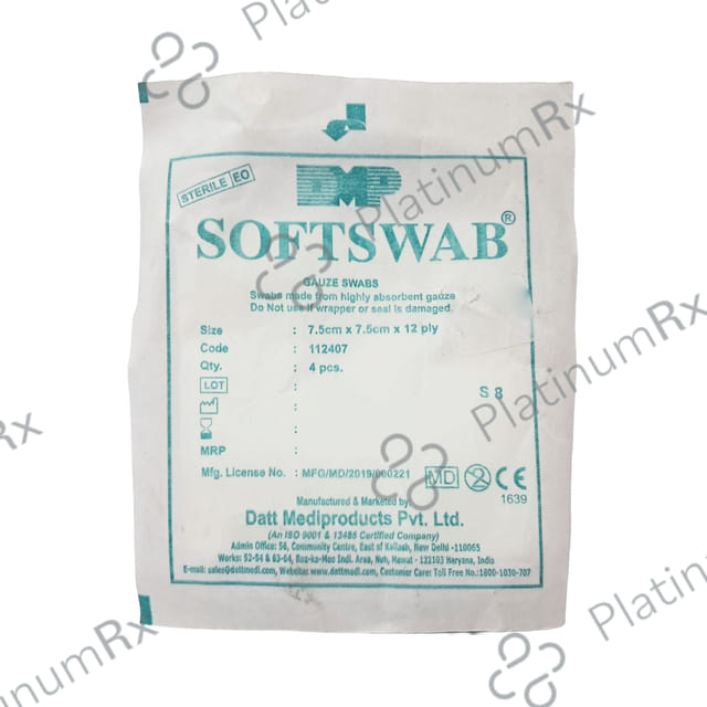 Softswab Gauze Swab 4 X (7.5cm x 7.5cm)