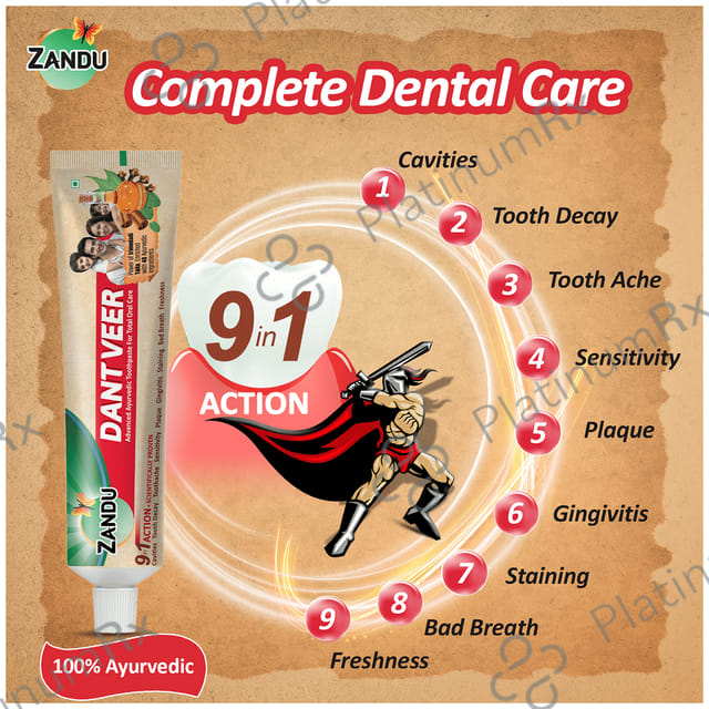 Zandu Dant Veer Toothpaste 400 gm