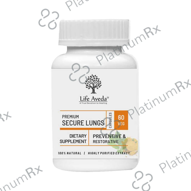 Life Aveda Premium Secure Lungs Veg Capsule