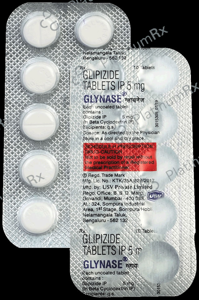 Glynase 5mg Tablet 10s