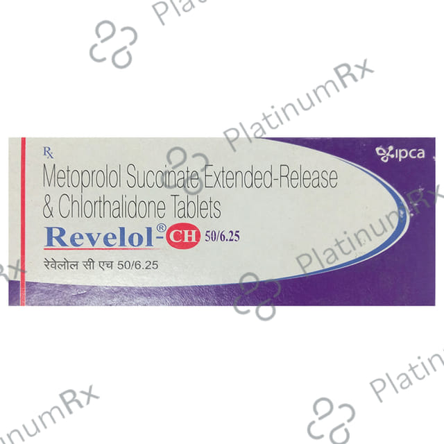 Revelol CH 50/6.25 Tablet ER 10s