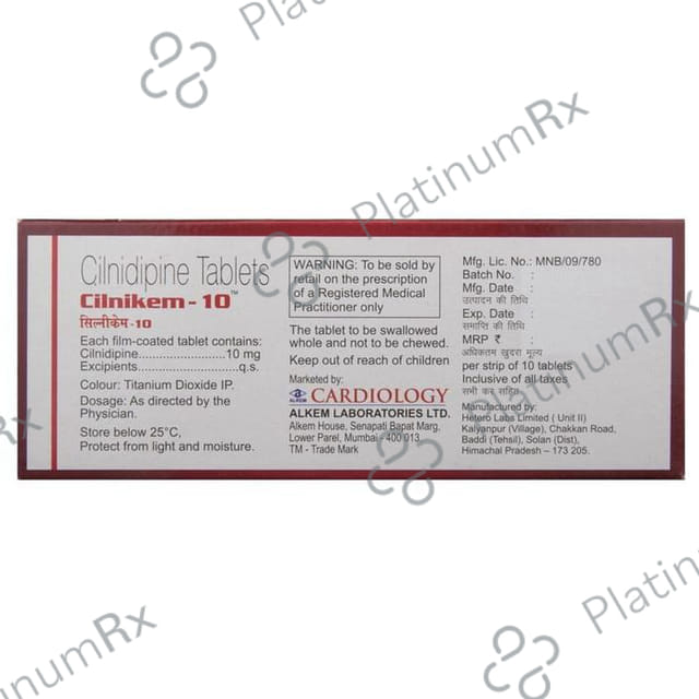Cilnikem 10mg Tablet 10s