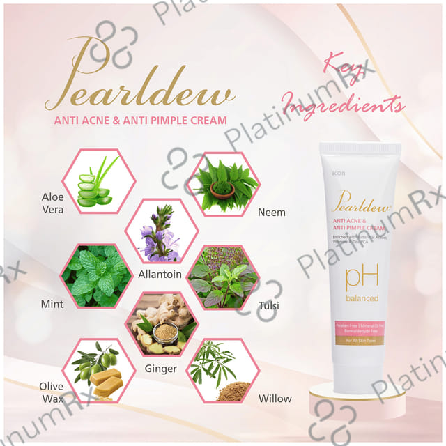 Pearldew Anti Acne & Anti Pimple Cream (25gm Each) 1 Tube