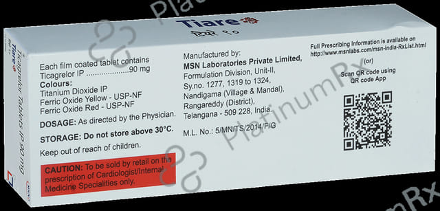 Tiare 90mg Tablet 14s