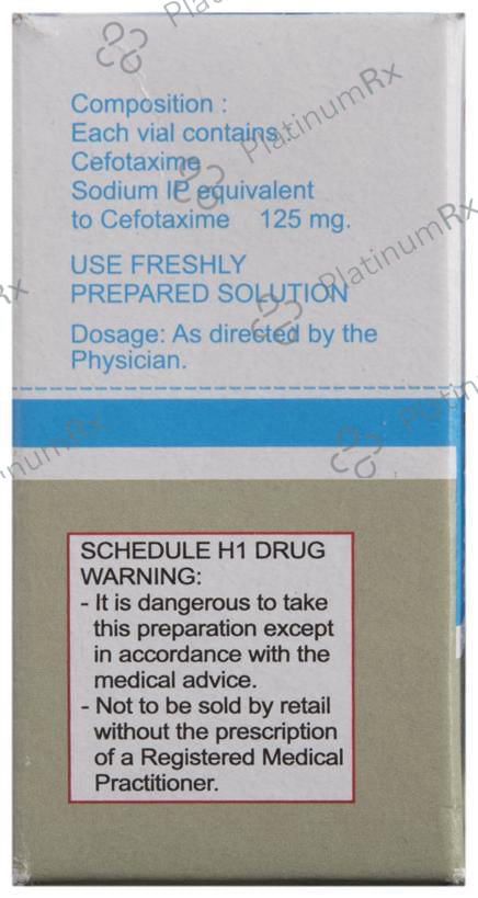 Taxim 125mg Injection 1s