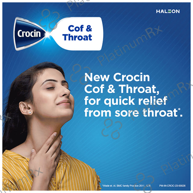Crocin Cof & Throat Lozenges Orange