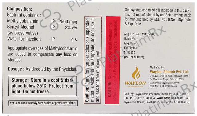 Ethynerve 2500mcg Injection 2ml