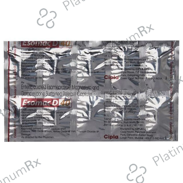 Esomac D 40/30mg Capsule SR 10s