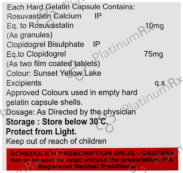 Cdstat CL 10/75mg Capsule 10s