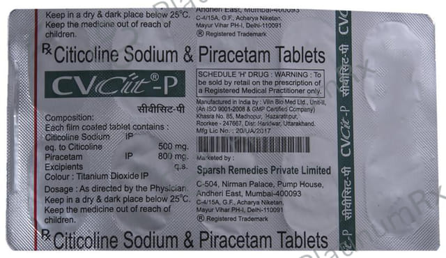 CVcit P 500/800mg Tablet 10s