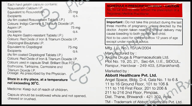 AbRozu Gold 20/75/75mg Capsule 10s