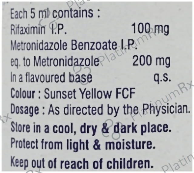 Rifaxigyl M 200/100mg Mango Mint Flavor Suspension 60ml