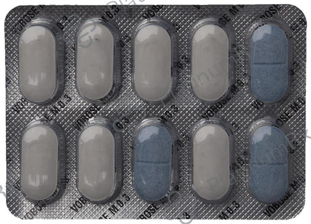 Vobose M 0.3 500/0.3mg Tablet SR 10s