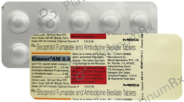 Concor AM 5/2.5mg Tablet 10s