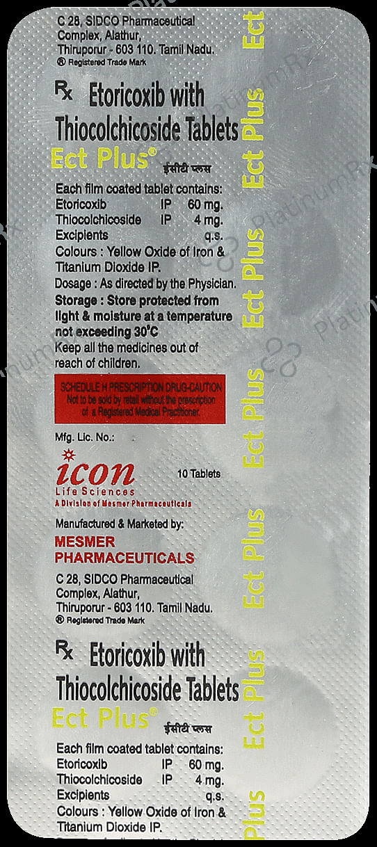 Ect Plus 60/4mg Tablet 10s