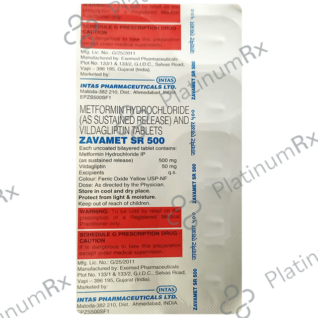 Zavamet SR 500 Tablet 10s