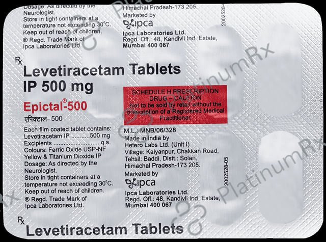 Epictal 500mg Tablet 10s