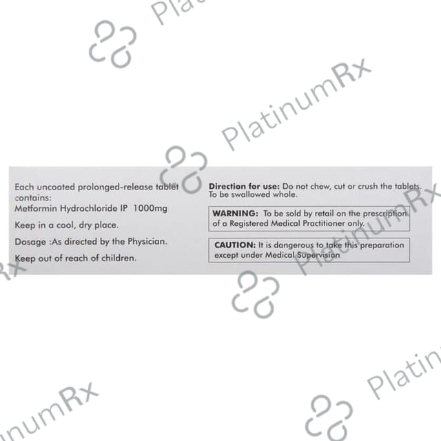 Melmet SR 1000mg Tablet 15s